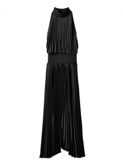 ALC LTD Renzo Pleated Midi Dress