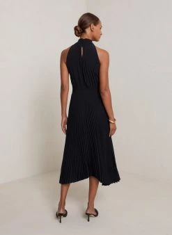 ALC LTD Renzo Pleated Midi Dress