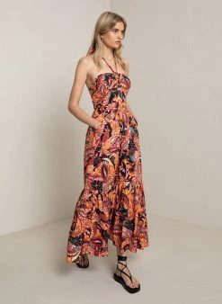 ALC LTD Adelle Halter Midi Dress