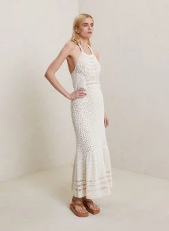 ALC LTD Dresses Antonia Crochet Halter Dress