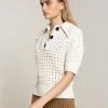 ALC LTD Archer Crochet Top Knitwear