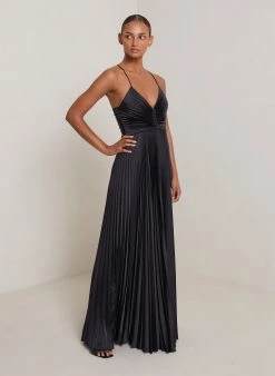 ALC LTD Dresses Aries Satin Pleated Dress