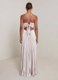 ALC LTD Aries Satin Pleated Dress Dresses