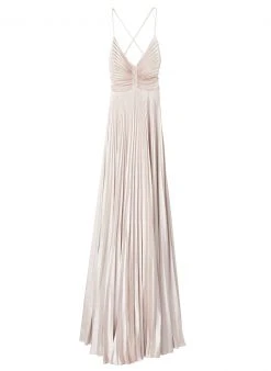 ALC LTD Aries Satin Pleated Dress Dresses