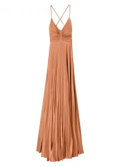 ALC LTD Dresses Aries Satin Pleated Dress