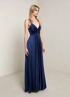 ALC LTD Dresses Aries Satin Pleated Dress