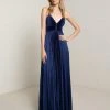 ALC LTD Dresses Aries Satin Pleated Dress