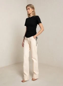 ALC LTD Tops Austin Ribbed Cotton Tee