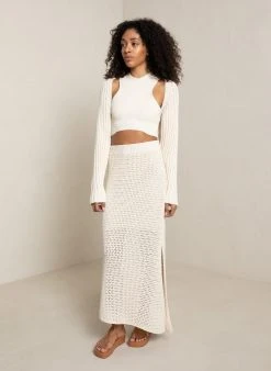 ALC LTD Caleb Crochet Skirt Knitwear