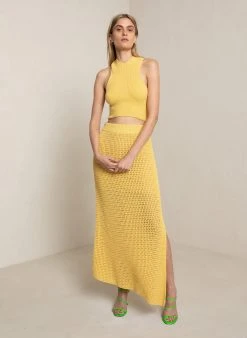 ALC LTD Knitwear Caleb Crochet Skirt