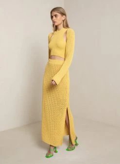 ALC LTD Knitwear Caleb Crochet Skirt