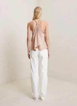 ALC LTD Calypso Satin Halter Top