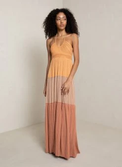ALC LTD Dresses Cecilia Pleated Maxi Dress