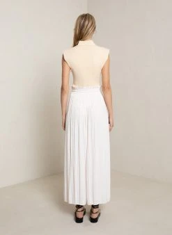 ALC LTD Everly Pleated Maxi Skirt Bottoms