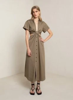 ALC LTD Georgia Cotton Midi Dress