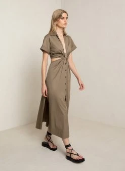 ALC LTD Georgia Cotton Midi Dress