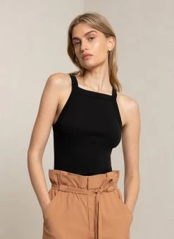 ALC LTD Hannah Ribbed Cotton Tank