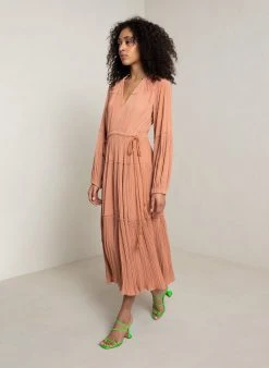 ALC LTD Dresses Jenna Pleated Midi Dress