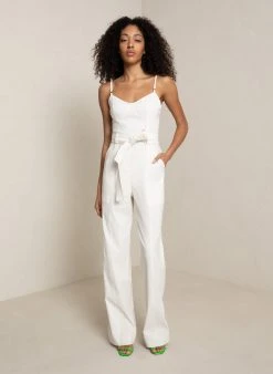 ALC LTD Mila Linen Jumpsuit Jumpsuits
