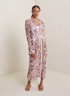 ALC LTD Palma Silk Maxi Coverup