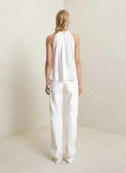 ALC LTD Knitwear Reina Crochet Halter Top