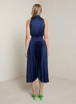 ALC LTD Renzo Pleated Midi Dress