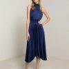 ALC LTD Renzo Pleated Midi Dress