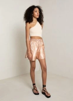 ALC LTD Ryder Metallic Linen Short Bottoms
