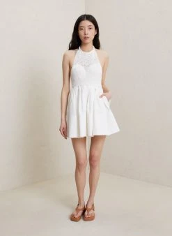 ALC LTD Dresses Salines Crochet Mini Dress 9 ALC LTD Dresses Salines Crochet Mini Dress
