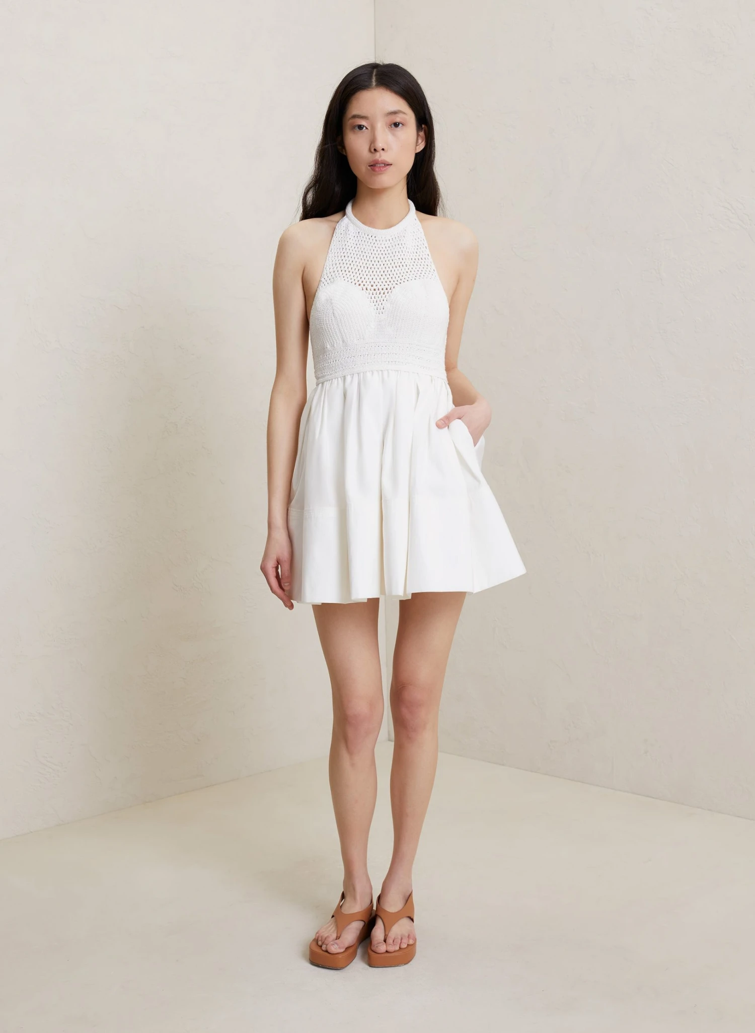 ALC LTD Dresses Salines Crochet Mini Dress 5 ALC LTD Dresses Salines Crochet Mini Dress