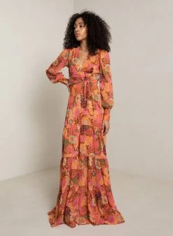 ALC LTD Samara Chiffon Wrap Top Tops