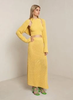 ALC LTD Sawyer Ribbed Knit Bolero Knitwear