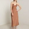 ALC LTD Sienna Satin Halter Dress Dresses