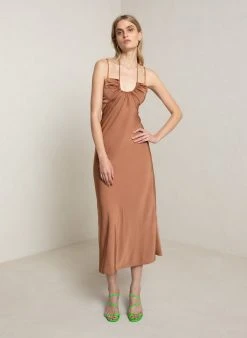 ALC LTD Sienna Satin Halter Dress Dresses