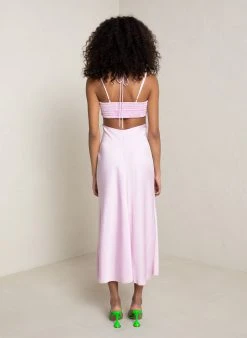 ALC LTD Dresses Sienna Satin Halter Dress