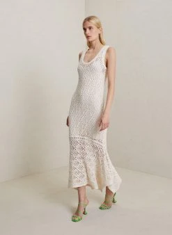 ALC LTD Dresses Nicky Crochet Midi Dress
